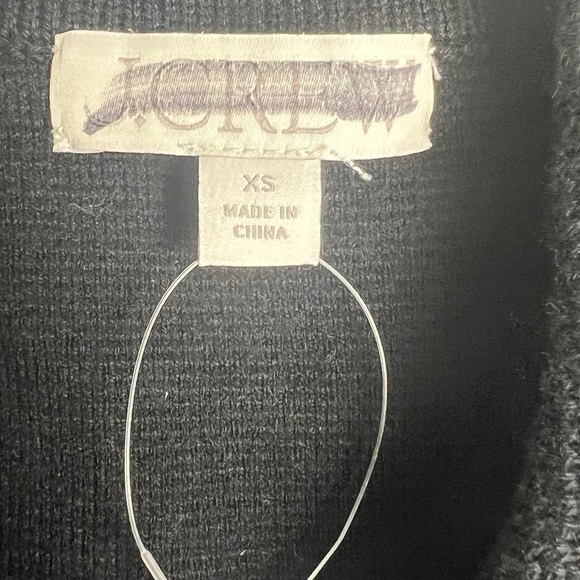 NEW J. Crew Women's Black Size XS Warwick Wool Cotton Blend Sweater Blazer Coat - Picture 12 of 15